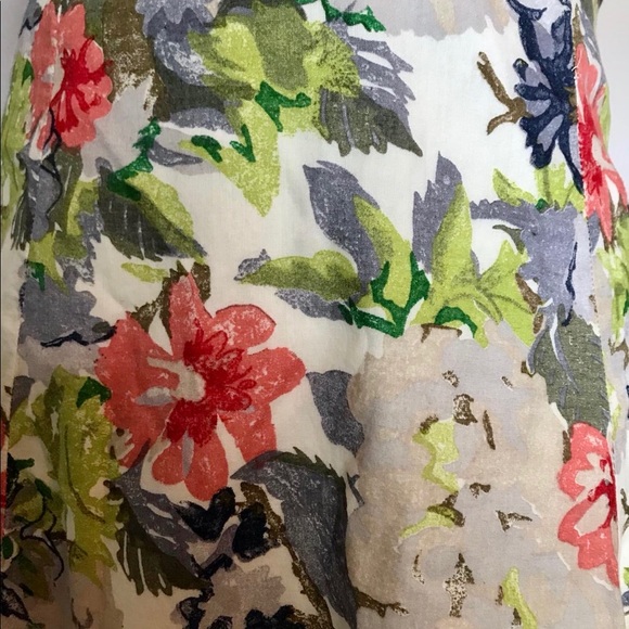 Vintage 90s Floral Boho Esprit Summer Dress - Picture 4 of 7